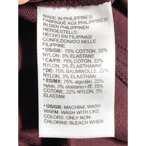 Lark & Ro Red V Neck Dress 12 Minimalist Quiet Luxury Career Dark Romantic - Picture 7 of 7